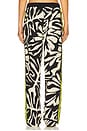 view 5 of 7 Bohemian Rhapsody Beach Boxer Pants in Zebra Leaf