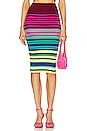 view 1 of 4 Oaxaca Skirt in Fuchsia Stripe Multi