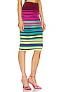 view 2 of 4 Oaxaca Skirt in Fuchsia Stripe Multi