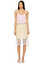 view 5 of 6 Lingerie Slip Skirt in Riley Stripe