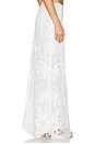 view 3 of 6 Bohemia Palms Slim Maxi Skirt in Pure White