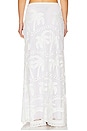 view 4 of 6 Bohemia Palms Slim Maxi Skirt in Pure White
