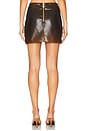 view 4 of 6 Paradis Mini Skirt in Degrade Brown
