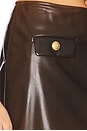view 6 of 6 Paradis Mini Skirt in Degrade Brown