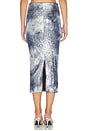 view 4 of 6 Shibori Shine Liza Skirt in Indigo Sequins