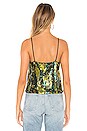 view 3 of 5 A La Carte Sequin Cami in Andy Yellow Camo