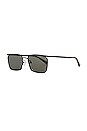 view 2 of 3 LUNETTES DE SOLEIL in Shiny Gunmetal & Khaki Mono