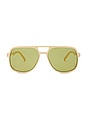 view 1 of 3 Trailbreaker Sunglasses in Ivory & Olive Mono