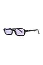 view 2 of 3 Pilferer Sunglasses in Black & Lilac Tint
