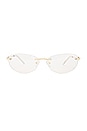 view 1 of 3 Slinky Sunglasses in Bright Gold