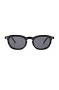 view 1 of 3 Heart Throb Sunglasses in Black & Smoke Mono Polarized