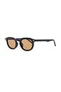 view 2 of 3 Heart Throb Sunglasses in Black & Light Brown Mono