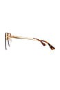 view 3 of 3 LUNETTES DE SOLEIL THE in Gold & Brown Grad Flash Mirror