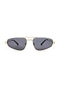 view 1 of 3 LUNETTES DE SOLEIL TREASURE in Gold & Smoke Mono