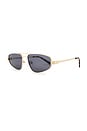 view 2 of 3 LUNETTES DE SOLEIL TREASURE in Gold & Smoke Mono