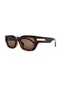 view 2 of 3 LUNETTES DE SOLEIL CUBITO in Tort & Brown Mono