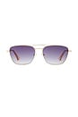 view 1 of 3 GAFAS DE SOL DIAMETRIC II in Bright Gold & Smoke Gradient
