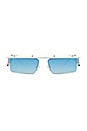 view 1 of 3 x Adam Selman The Flex in White & Blue Mirror