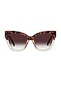 view 1 of 2 LUNETTES DE SOLEIL LE VACANZE in Tort Sand Splice & Grey Gradient