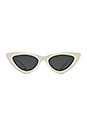 view 1 of 3 LUNETTES DE SOLEIL X ADAM SELMAN THE LAST LOLITA in White & Smoke Mono