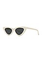 view 2 of 3 LUNETTES DE SOLEIL X ADAM SELMAN THE LAST LOLITA in White & Smoke Mono