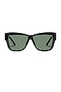 view 1 of 2 GAFAS DE SOL TOTAL ECLIPSE in Black & Khaki Mono