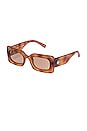 view 2 of 2 LUNETTES DE SOLEIL OH DAMN! in Vintage Tort & Light Brown Mono