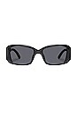 view 1 of 2 LUNETTES DE SOLEIL RICHE in Black & Smoke Mono