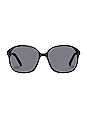 view 1 of 1 LUNETTES DE SOLEIL STUPID CUPID in Black & Smoke Mono Polarized