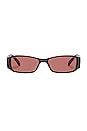 view 1 of 2 Tres Gauche in Black & Rose Mono