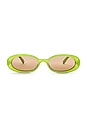 view 1 of 3 LUNETTES DE SOLEIL OUTTA LOVE in Hyper Lime