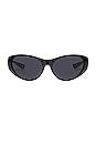 view 1 of 2 GAFAS DE SOL DEPORTIVAS ENVOLVENTES DOTCOM in Black