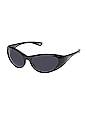 view 2 of 2 GAFAS DE SOL DEPORTIVAS ENVOLVENTES DOTCOM in Black