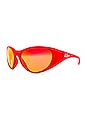 view 2 of 3 Dotcom Limited Edition Sunglasses in Red Chrome