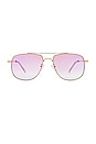 view 1 of 3 The Charmer Sunglasses in Bright Gold