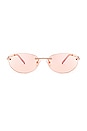 view 1 of 3 Slinky Sunglasses in Rose Gold