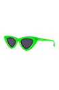 view 2 of 3 LUNETTES DE SOLEIL X ADAM SELMAN THE LAST LOLITA in Neon Lime & Smoke Mono