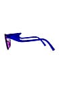 view 3 of 3 GAFAS DE SOL X ADAM SELMAN THE PROWLER in Cobalt Violet Fade & Purple Mirror