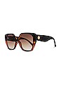 view 2 of 3 LUNETTES DE SOLEIL SO FETCH in Black, Tort & Brown Gradient
