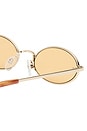 view 3 of 3 Lovetrain Sunglasses in Gold & Mustard Mono