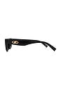 view 3 of 3 Dream Lover Sunglasses in Black & Smoke Mono
