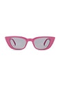 view 1 of 3 Dream Lover Sunglasses in Rouge Pink & Smoke Tint