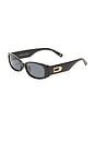 view 2 of 3 Starlight Sunglasses in Black & Smoke Mono Polarized