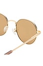 view 3 of 3 Odyssey Sunglasses in Gold & Light Brown Mono
