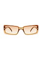 view 1 of 2 Evasion Sunglasses in Whiskey & Light Brown Grad