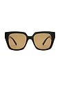 view 1 of 2 The Illusion Sunglasses in Black & Brown Mono Polarized