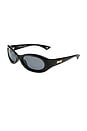 view 2 of 2 GAFAS DE SOL NIGHTCRAWLER in Black & Smoke Mono Polarized
