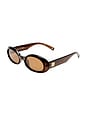 view 2 of 2 WORK IT! 선글라스 in Cocoa & Brown Mono Polarized