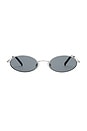 view 1 of 2 Love Train Sunglasses in Silver & Smoke Mono
