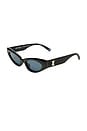 view 2 of 2 The Stealth Sunlgasses in Black & Smoke Mono